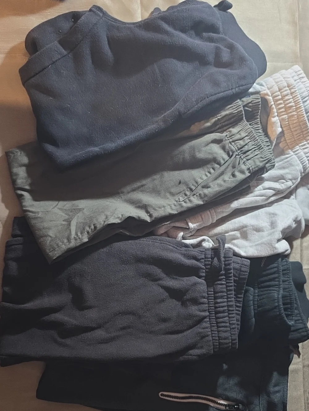 The Children's Place Black, Olive & Gray Kids Sweatpants Bundle